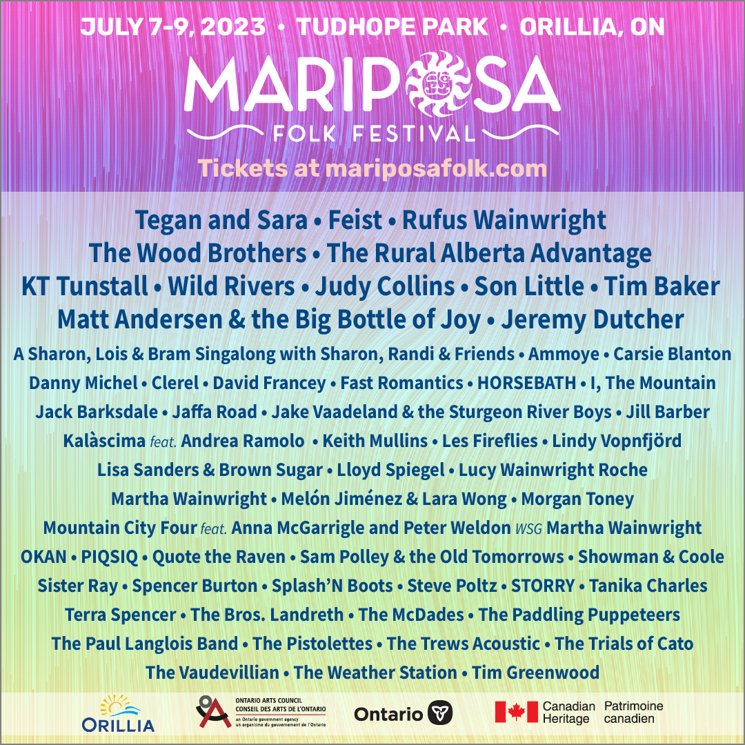 Mariposa 2023 Lineup Announcement: Paul Langlois Band, Danny Michel, Ammoye, Fast Romantics and 5 more acts added to stellar lineup